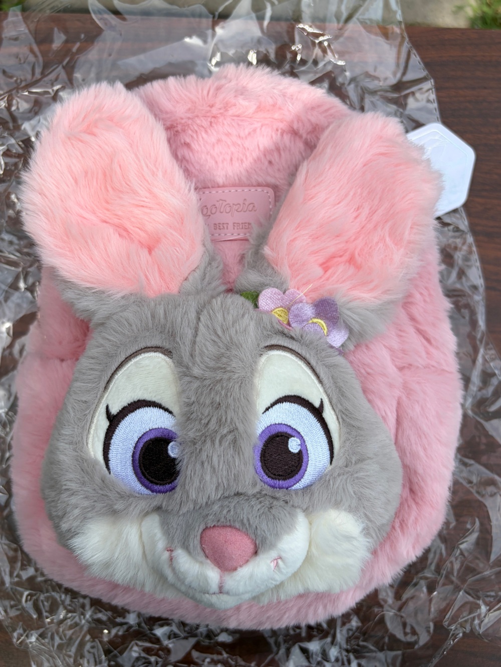 Disney Zootopia Judy Hopps Potdemiel Plush Mini Backpack Pink NWT